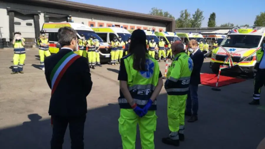 Inaugurazione nuova ambulanza tecnologica a Parma