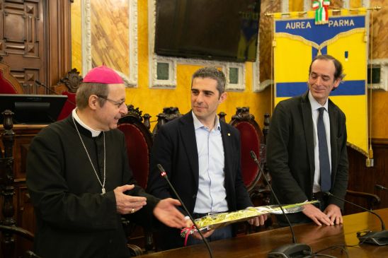 Pasqua di amicizia tra clero e politica a Parma